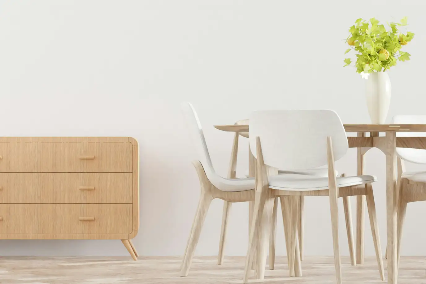 リビングを格上げするホワイトインテリア