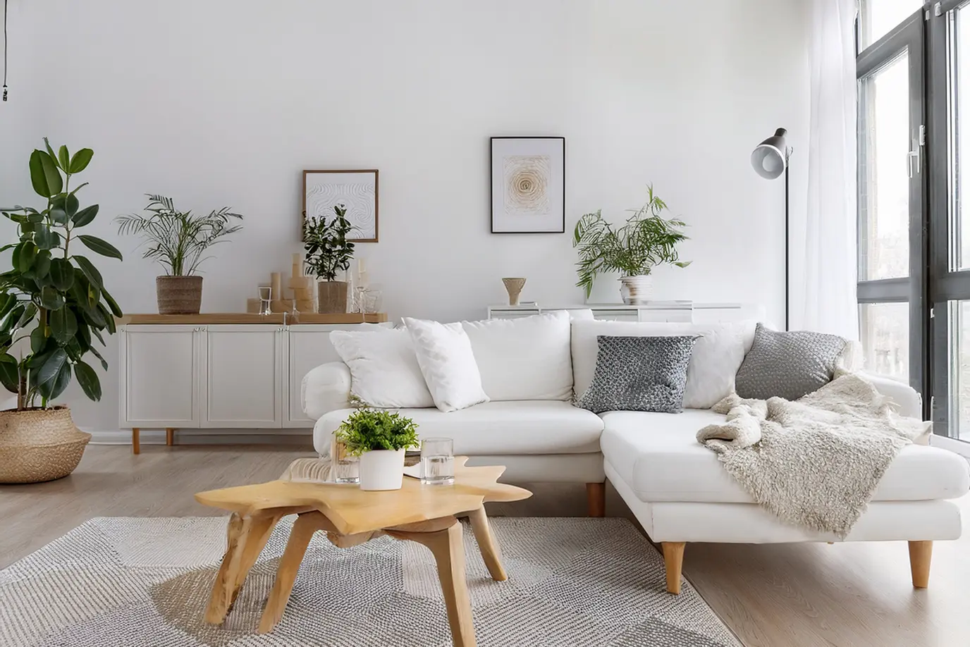 リビングを格上げするホワイトインテリア